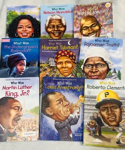 Lot of 9 Who Was Books. Black History 