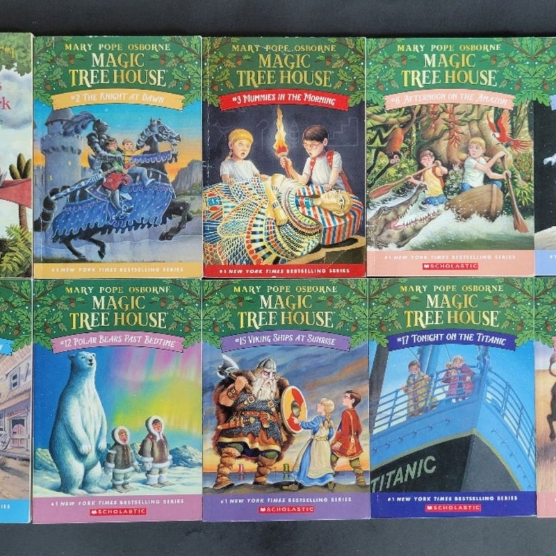 MAGIC TREE HOUSE MERLIN MISSION LOT OF 20 BOOKS BY MARY POPE OSBORN W/ STICKERS