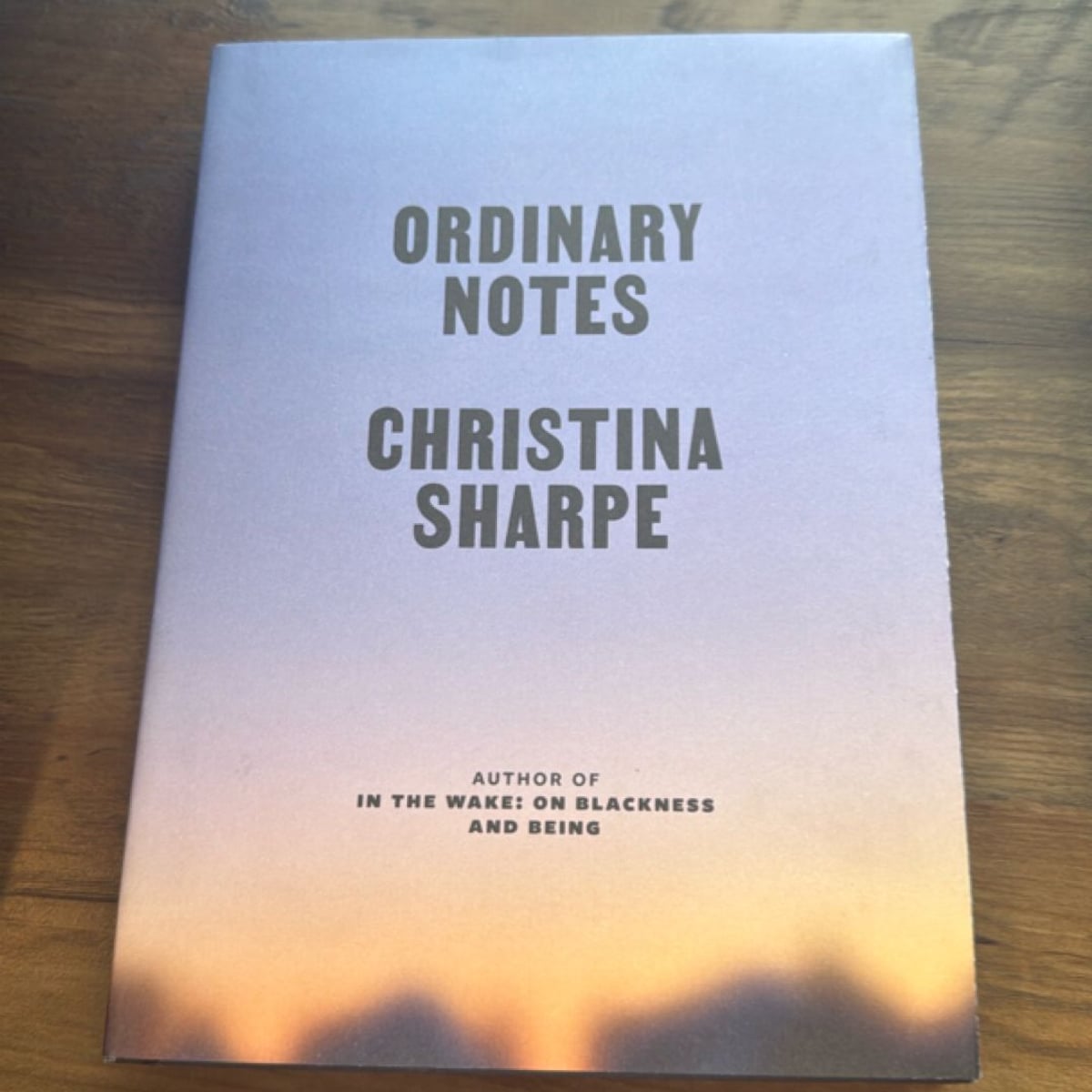 Ordinary Notes by Christina Sharpe