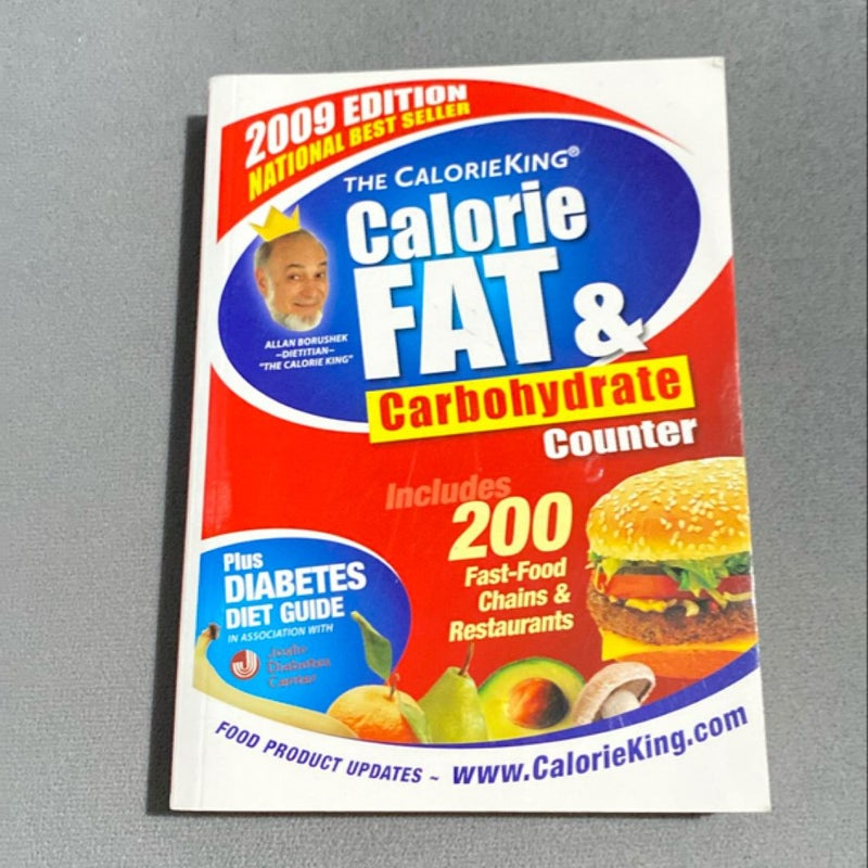 Calorie, Fat and Carbohydrate Counter