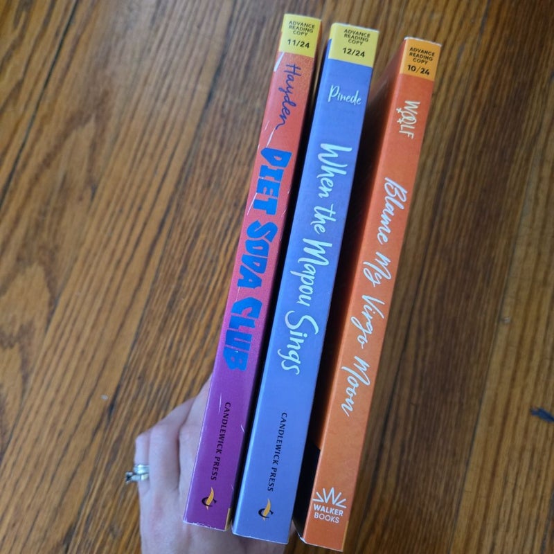 TEMPORARY (3 aRCs new) Blame my Virgo Moon, When The Mapou Sings, Diet Soda Club 