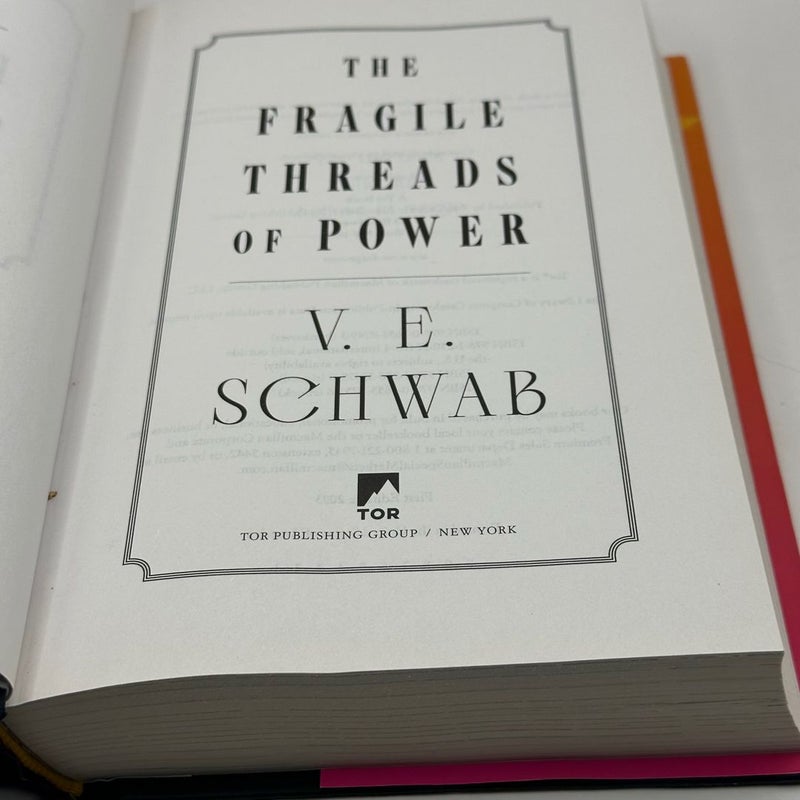 The Fragile Threads of Power (1st Ed 1st printing)
