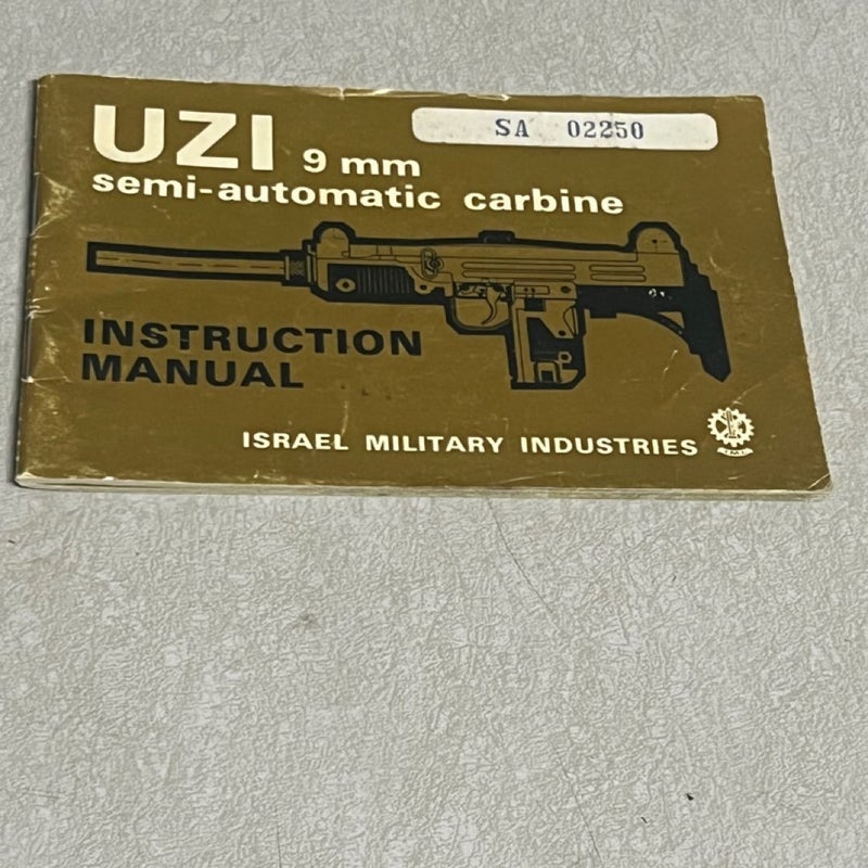2 booklet Operators manual for Uzi and Galil