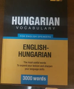 Hungarian vocabulary for English speakers 