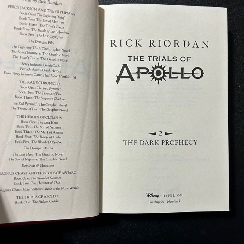 The Trials of Apollo, Book 1, 2, 4, 5