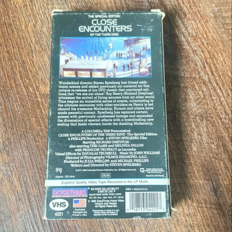 Close Encounters of the Third Kind (VHS)