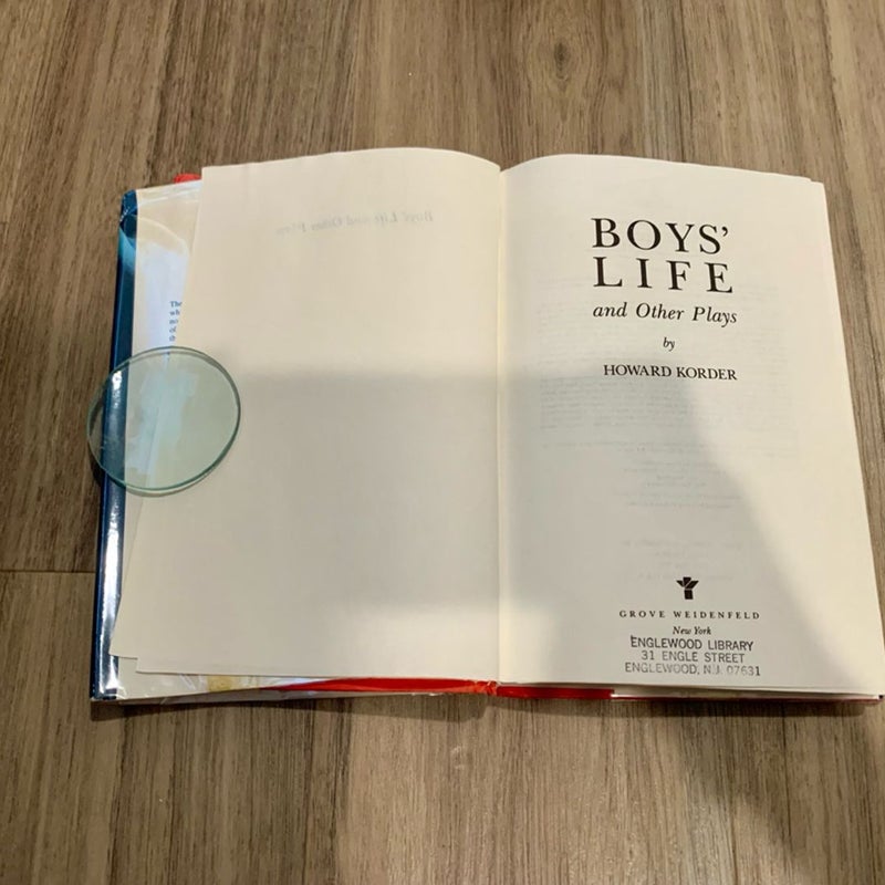 Boys’ Life and Other Plays