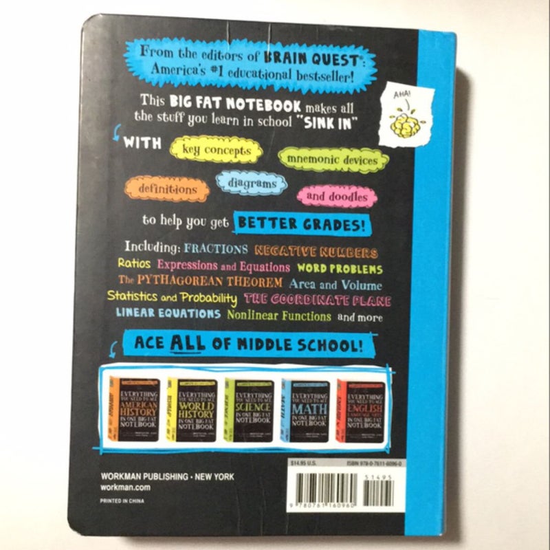 Everything You Need to Ace Math in One Big Fat Notebook