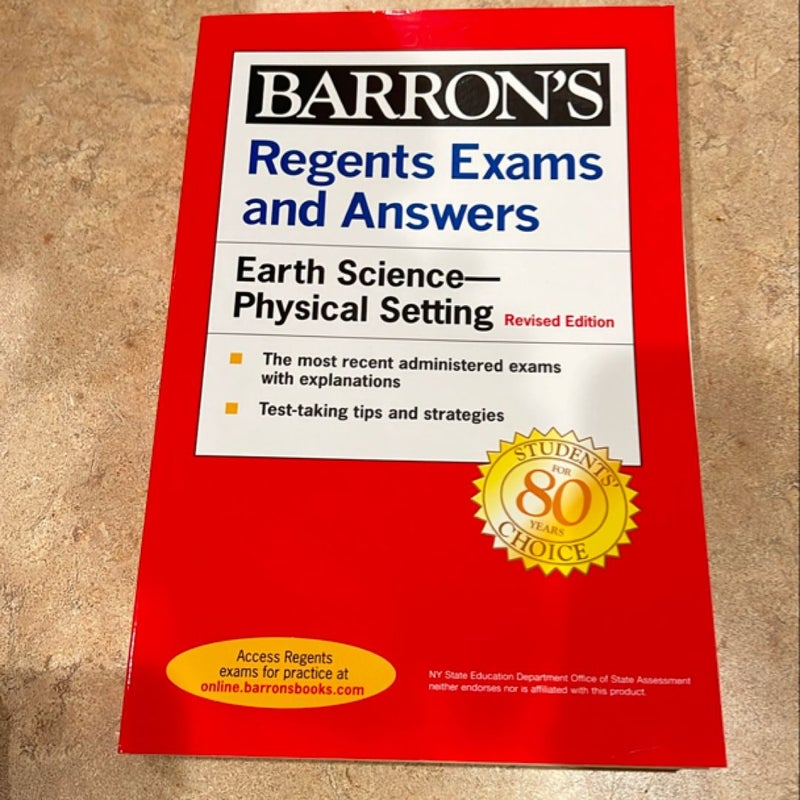 Barrons Regents Exams and Answers Earth Science Physical Setting