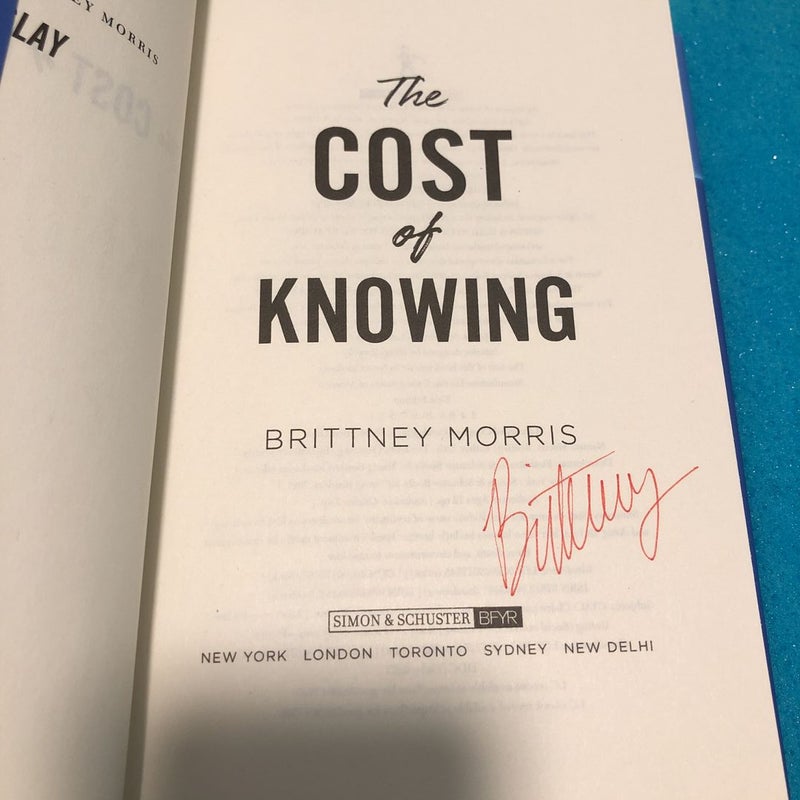 SIGNED The Cost of Knowing