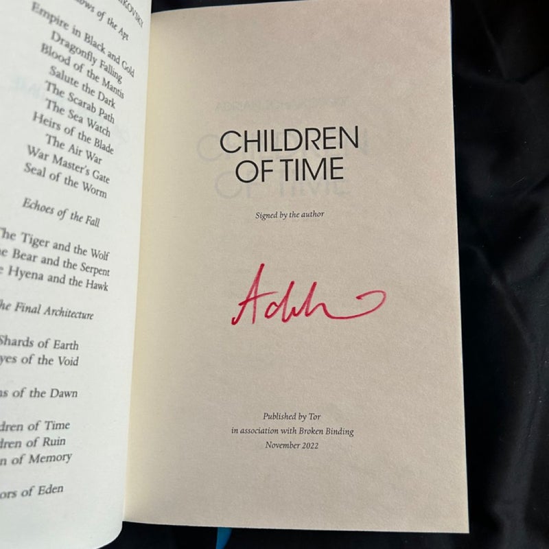 Children of Time #1, #2, & #3 (The Broken Binding special editions)