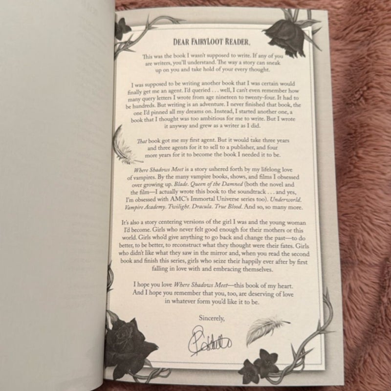Where Shadows Meet (FairyLoot signed edition, sprayed edges)