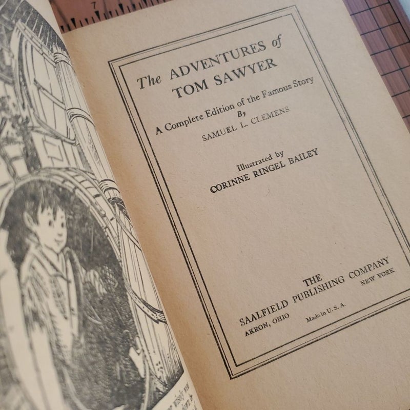 "Adventures of Robinson Crusoe" and "The Adventures of Tom Sawyer" (vintage bundle)