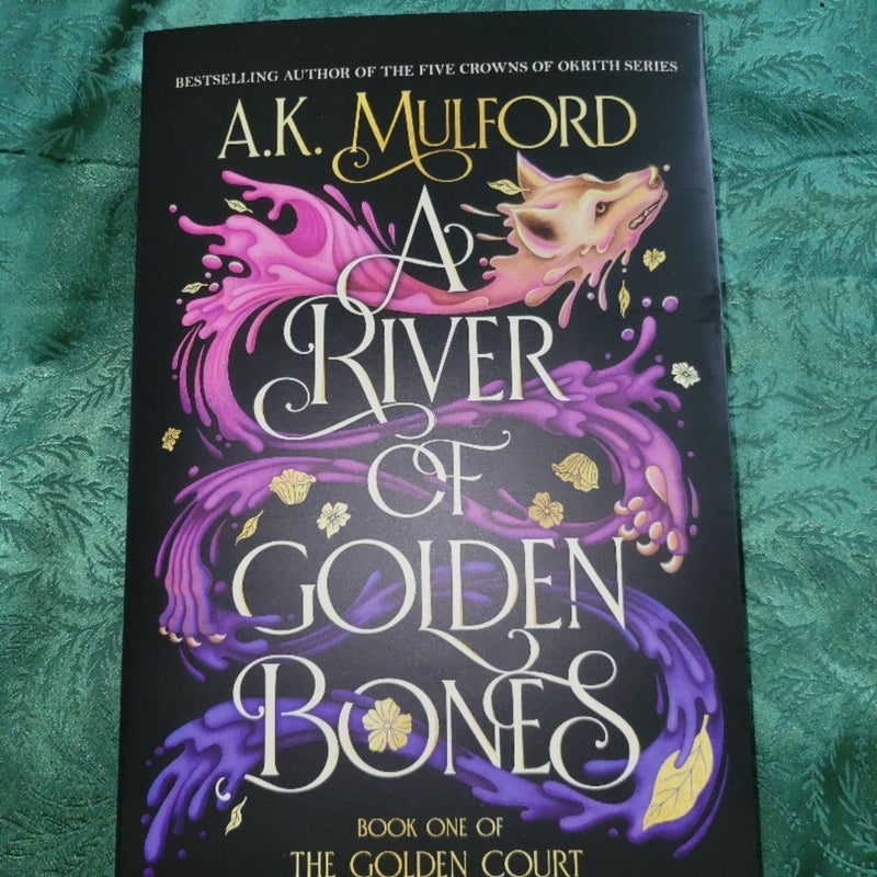 SIGNED A River of Golden Bones | LitJoy Crate Edition | A.K. Mulford