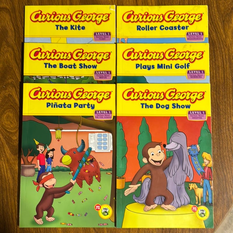 SIX! Curious George greenlight readers
