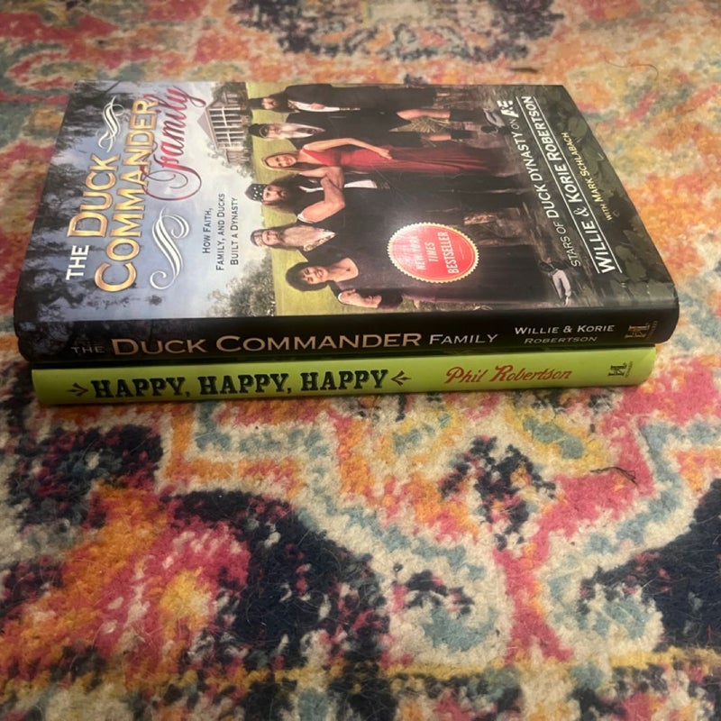 The Duck Commander Family and Happy, Happy, Happy Hardcover Lot VG