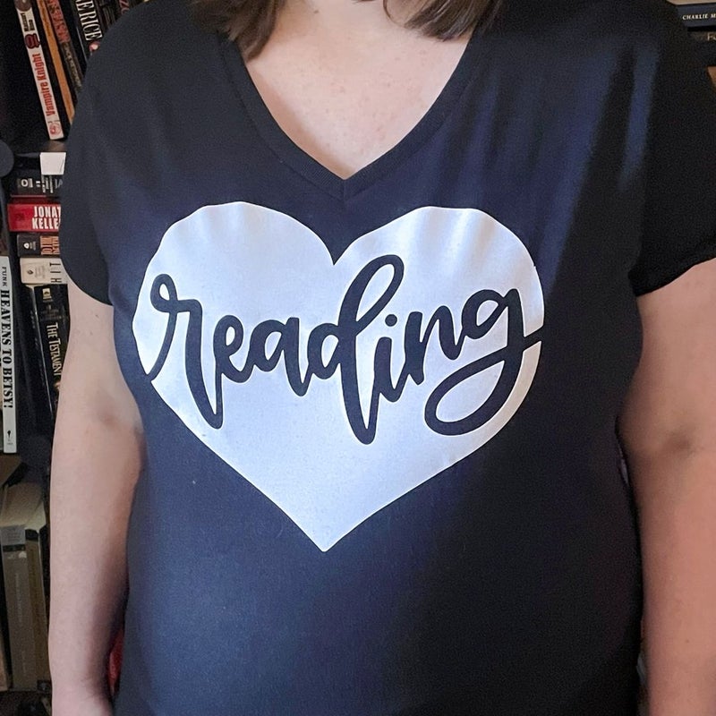 Heart Reading V-Neck Ladies Shirt