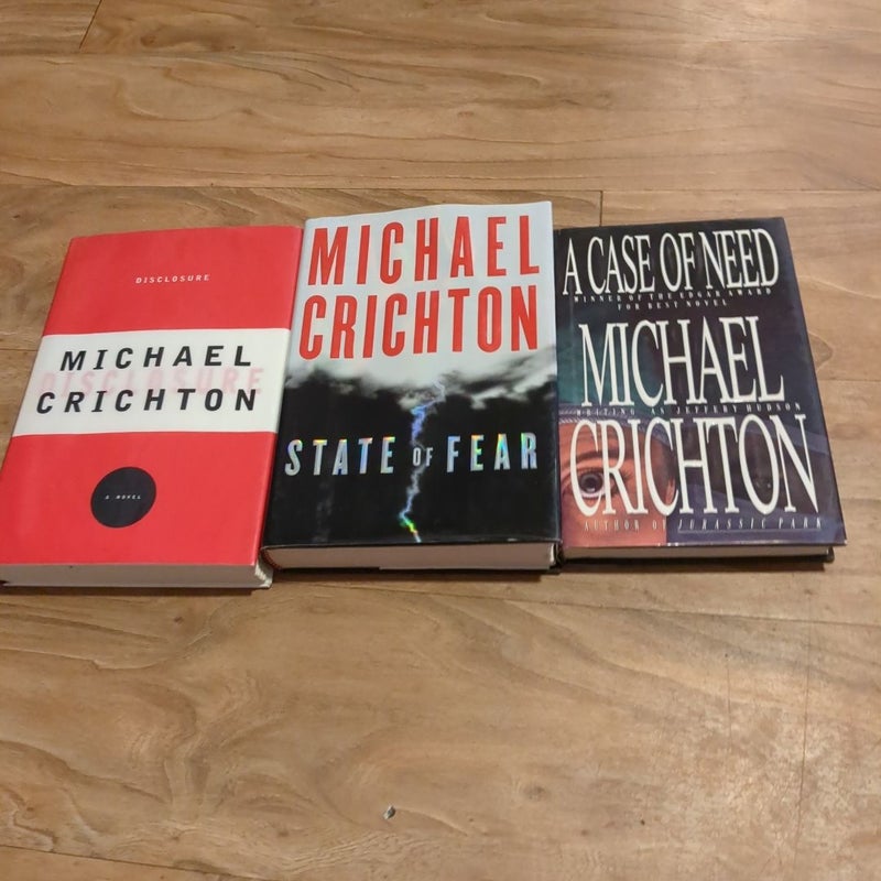 Michael Crichton book lot