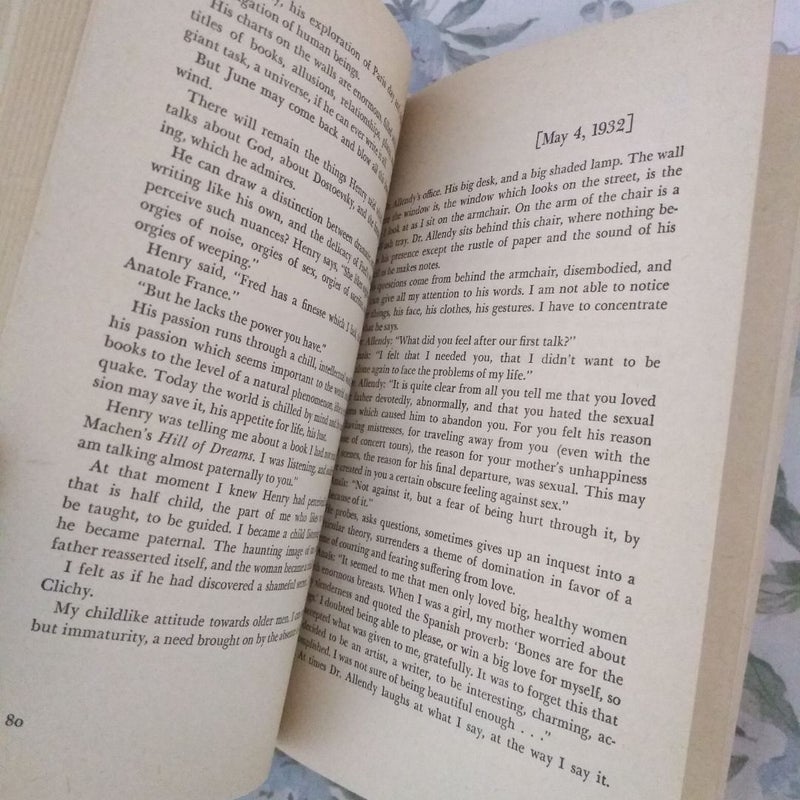 The Diary of Anais Nin Volume 1 1931-1934