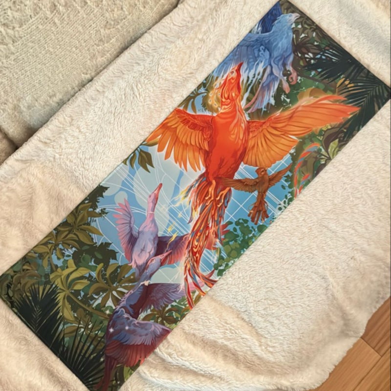 The Phoenix Keeper desk mat (Illumicrate exclusive)