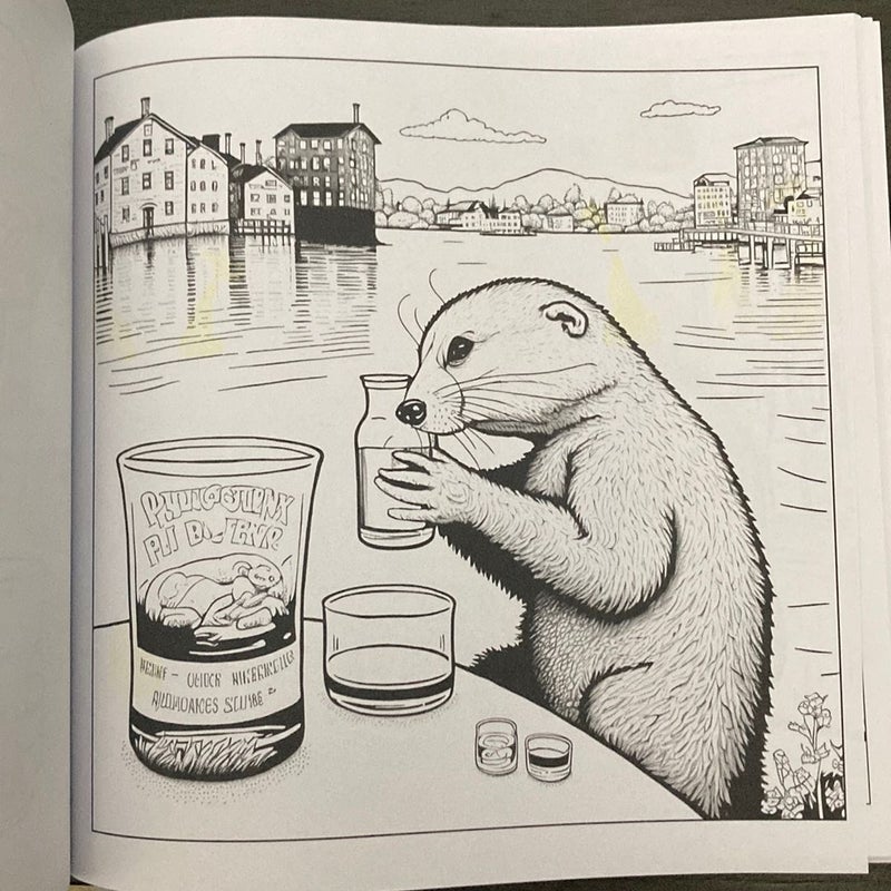 Dunk Animals Coloring Book