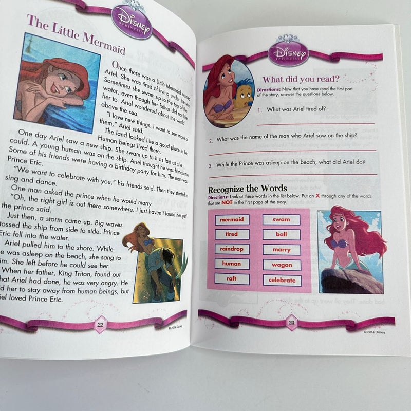 Bendon Disney Princess Reading Comprehension, Ages 6-9