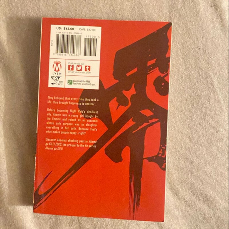 Akame Ga KILL! ZERO, Vol. 1