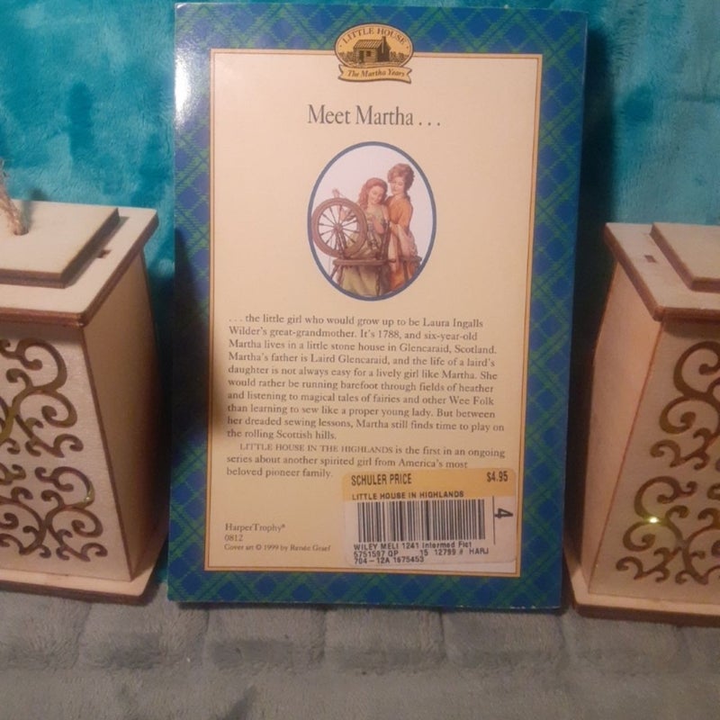 Little House In The Highlands By Melissa Wiley, The Martha Years series.

1st printing!

Paperback with some cover wear, small dent on bottom corner, in great shape otherwise =)

