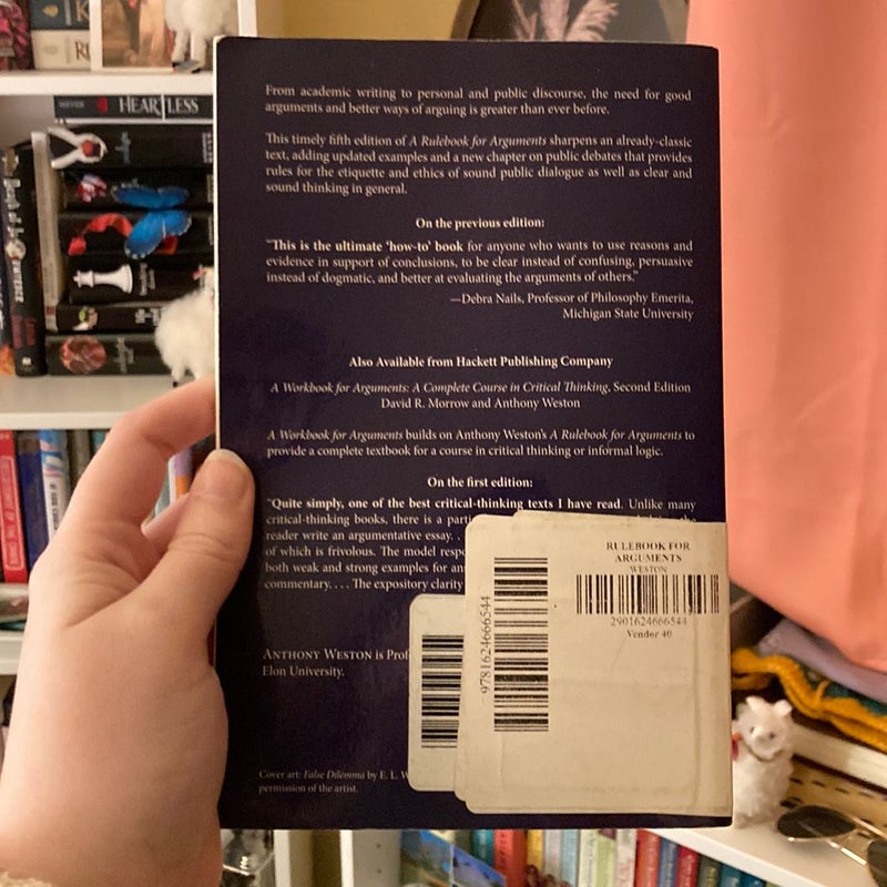 A Rulebook for Arguments