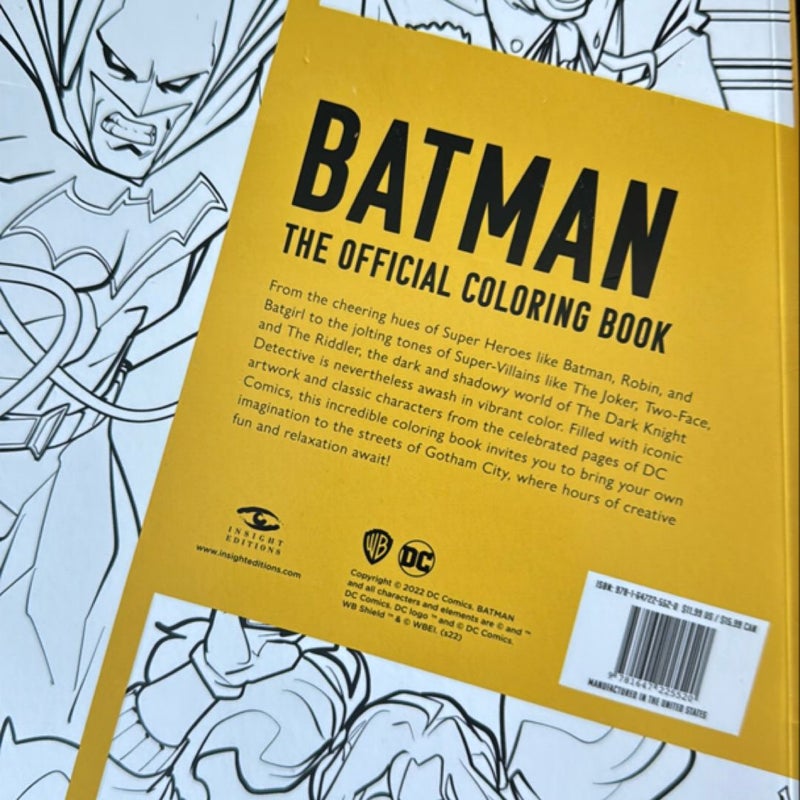 Batman: the Official Coloring Book