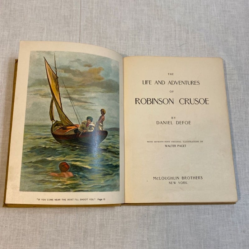Robinson Crusoe, Daniel Defoe, Illustrations by Walter Paget