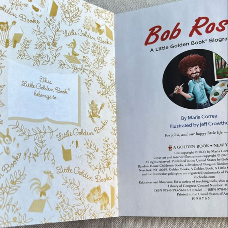 Bob Ross: a Little Golden Book Biography