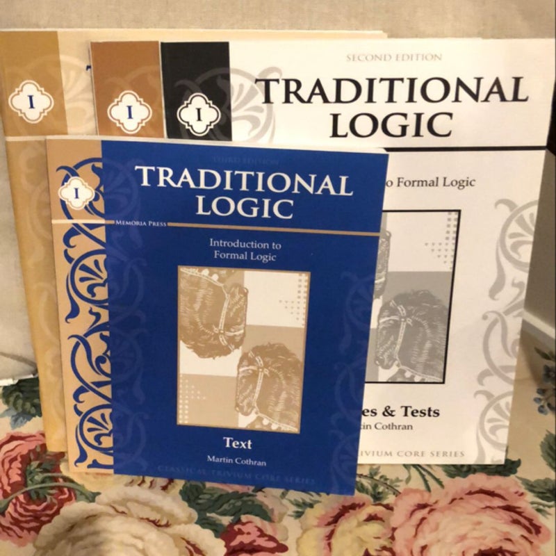 Traditional Logic Memoria Press Teacher Key, Student Workbook, Text, Quizzes & Tests
