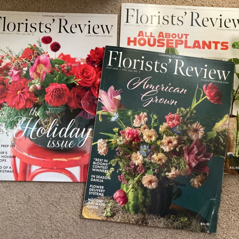 Florists Review lot of 9 flower magazines