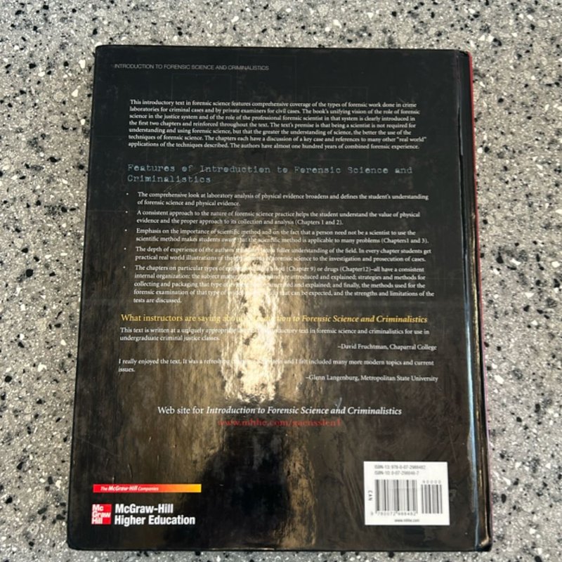 Introduction to Forensic Science and Criminalistics