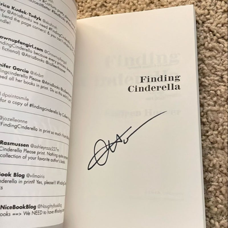 Finding Cinderella (OOP signed by the author)