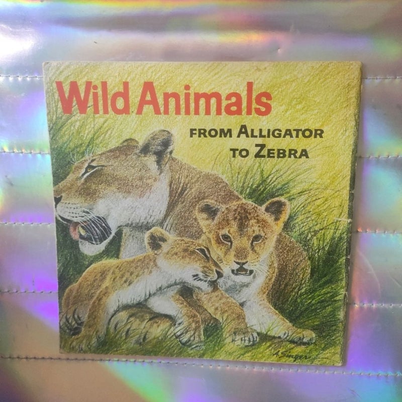 Wild animals from alligator to zebra the best book club ever vintage 1973