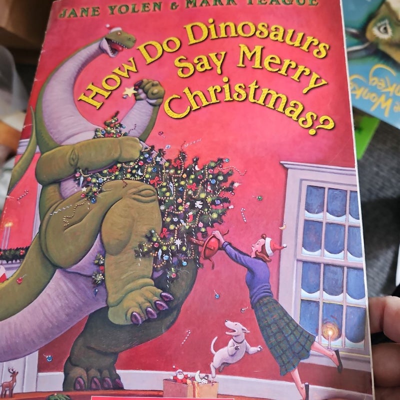 How do dinosaurs say Merry Christmas?