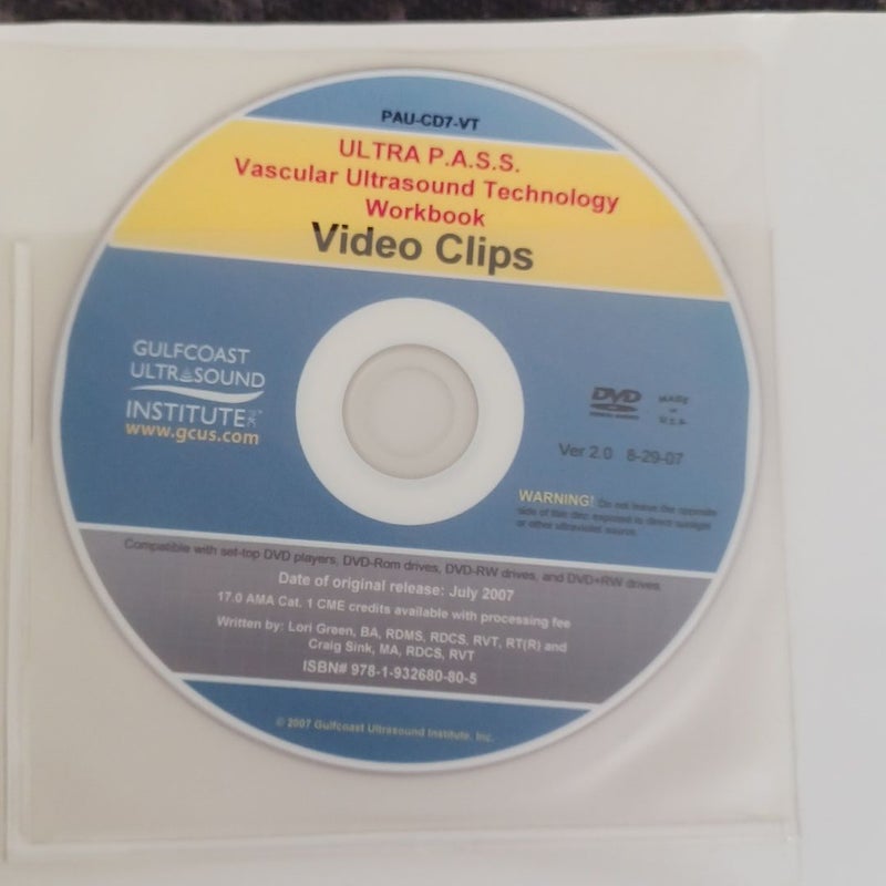 PAU-CD7-VT ULTRA PASS Vascular Technology Workbook