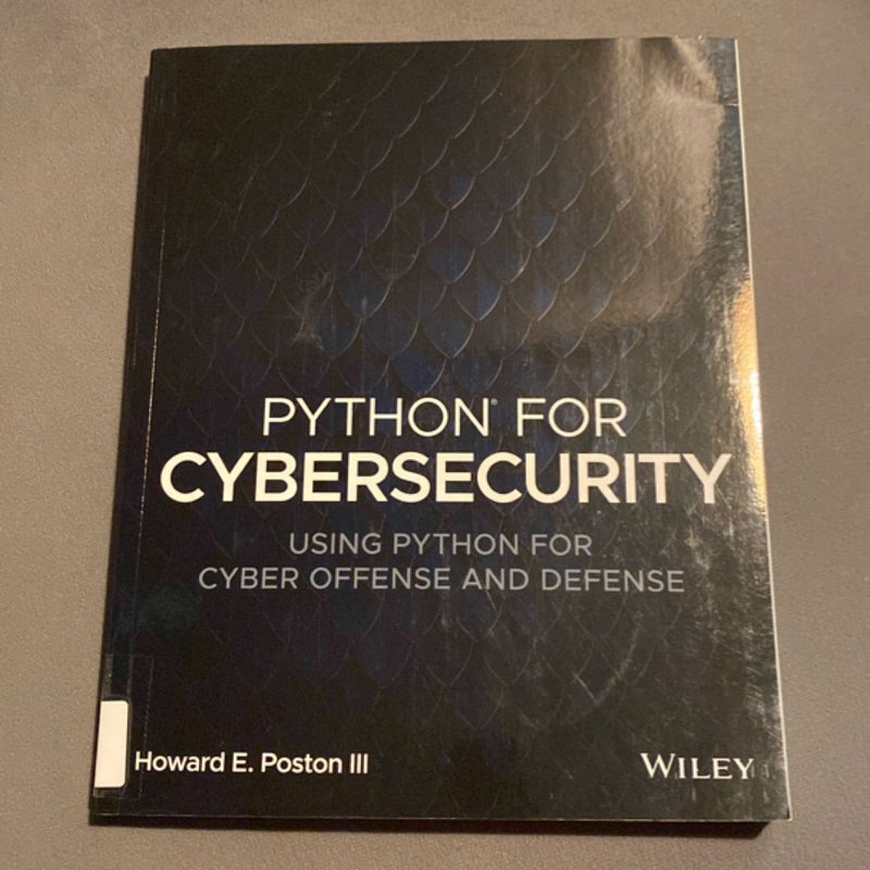 Python for Cybersecurity