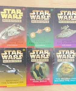 Star Wars Missions Lot of Books #1 to #6