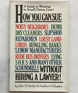 How You Can Sue Without Hiring a Lawyer