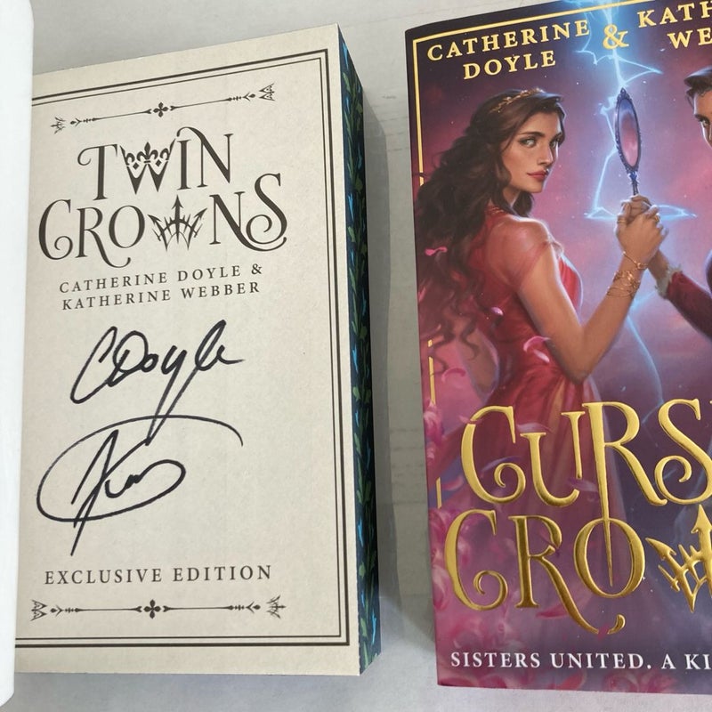 Twin Crowns & Cursed Crowns (Waterstones Exclusive Signed!)