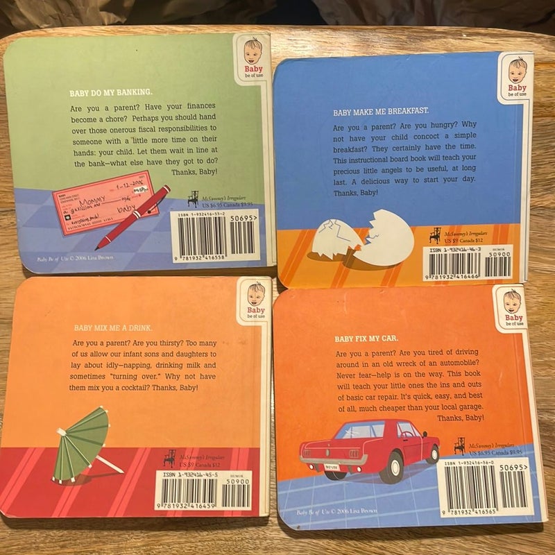 Baby, Mix Me a Drink (4 board book set)