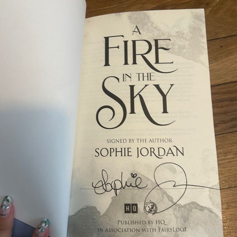 A Fire in the Sky (SIGNED - Fairyloot SE)