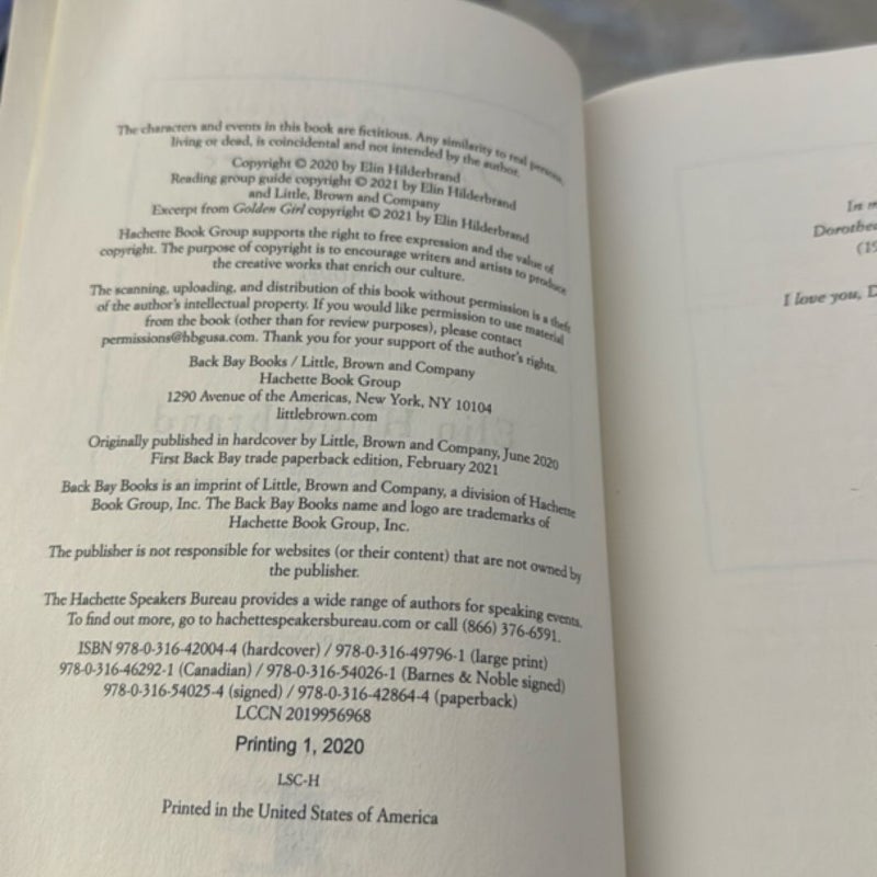 28 Summers First Printing