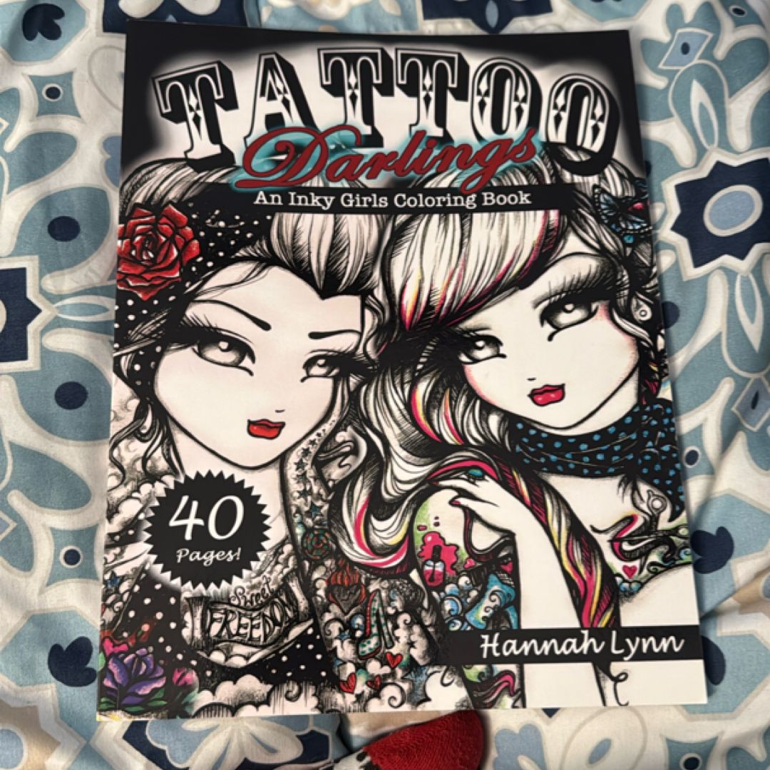Tattoo Darlings: an Inky Girls Coloring Book