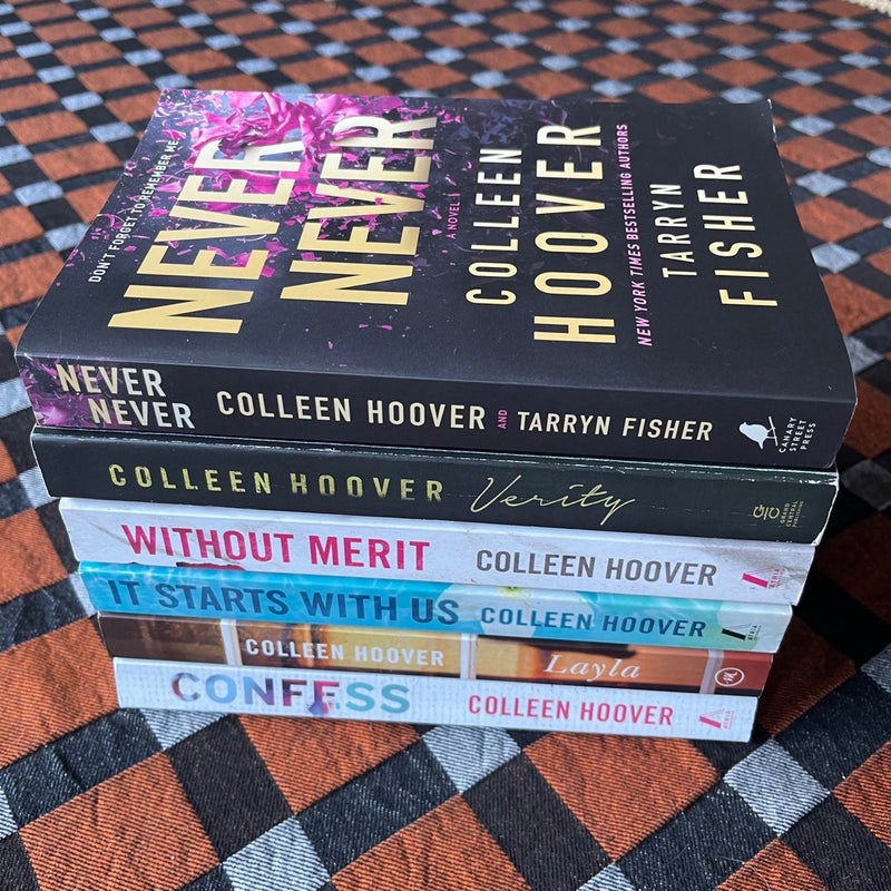 Colleen Hoover 6 book BUNDLE 