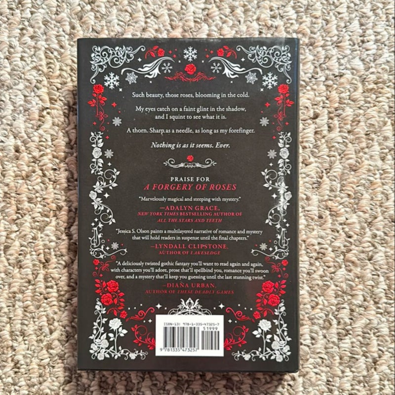 A Forgery of Roses - Hardcover - sprayed edges and signed