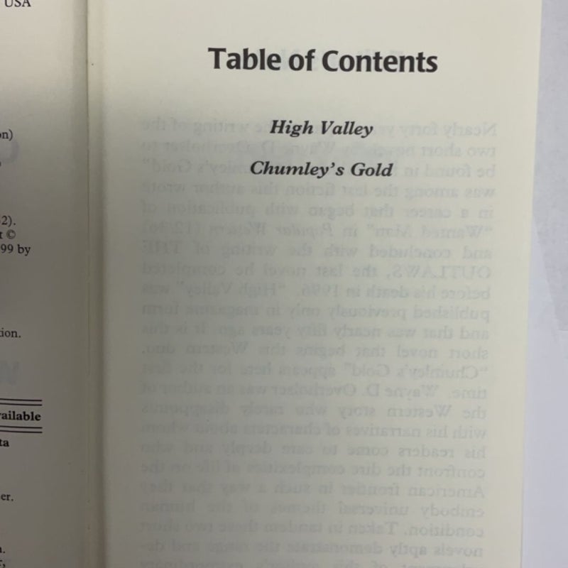 Chumley's Gold